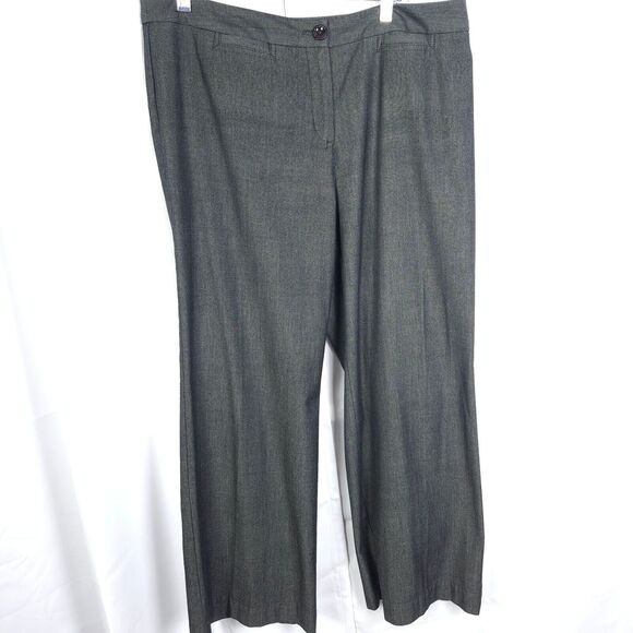 J. Jill WOmens 14 Petite 36x29.5 Gray Stretch Office High Rise Work Dress Pants - Picture 1 of 7